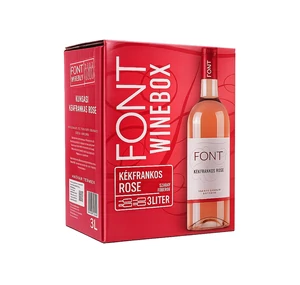 Font Pincészet Kékfrankos Rosé 2025 (3L Bag-in-Box)