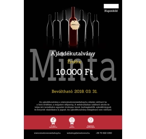 Winelovers Webshop 10.000 Ft értékű ajándékutalvány