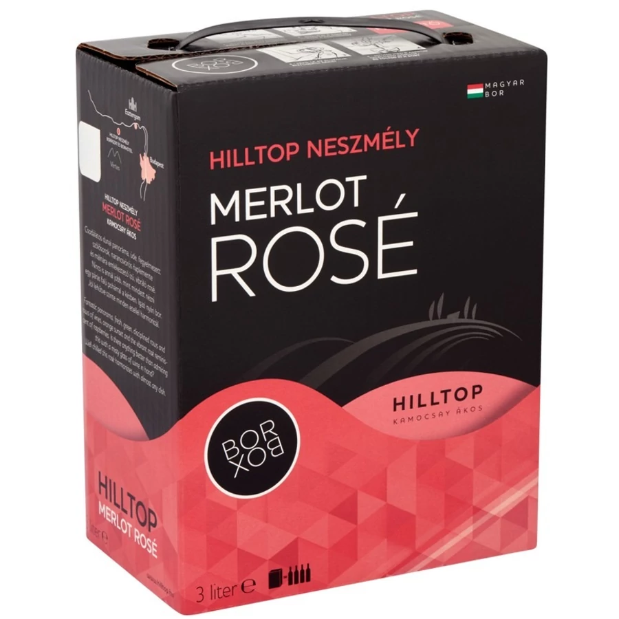 Hilltop Merlot Rosé 3L Bag in Box (3l)