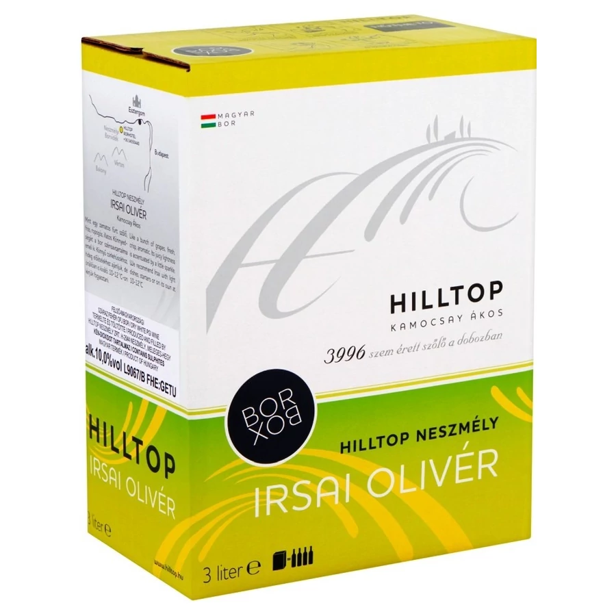 Hilltop Irsai Olivér 3L Bag in Box (3l)