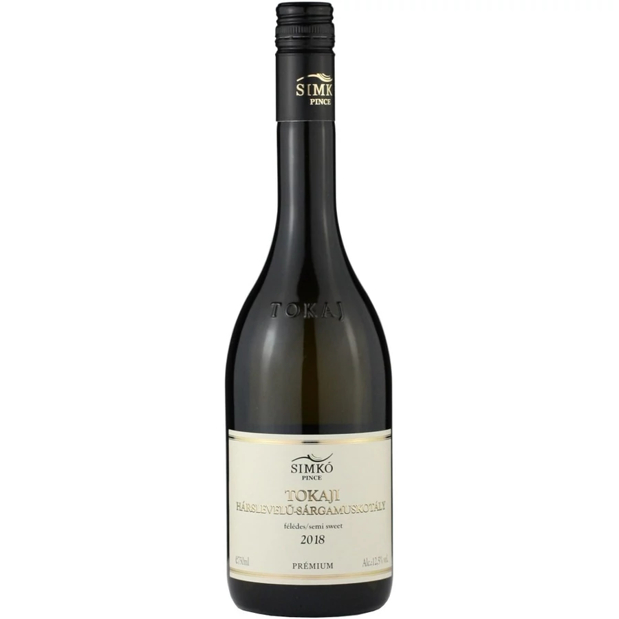 Simkó Hárslevelű - Sárgamuskotály Prémium (félédes) 2018 (0,75l)