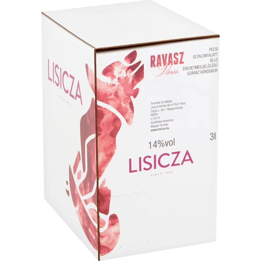 Lisicza Ravasz vörös 2019 (3L Bag-in-Box)