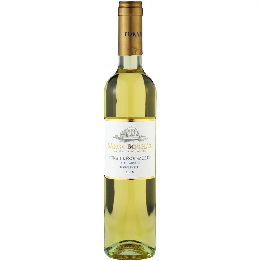 Sárga Borház Tokaji Hárslevelű késői 2018 (0,5l) (édes) (utolsó 4db)