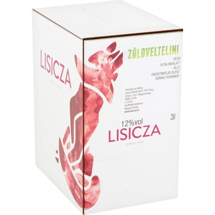Lisicza Zöldveltelini (3L bag in box) 2020 (3l)