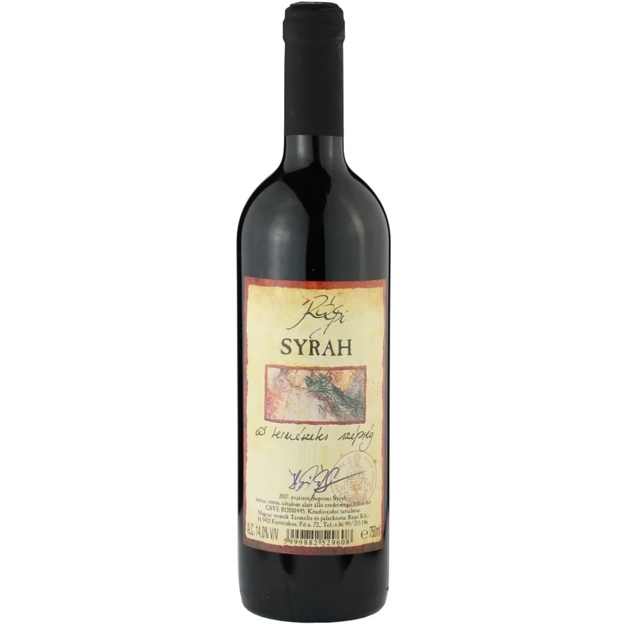 Ráspi Syrah 2019 (utolsó 3db)