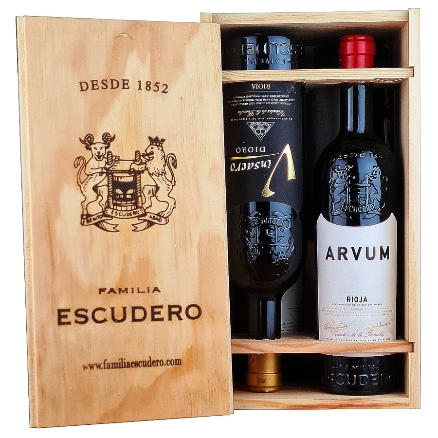 Bodegas Escudero Családi Válogatás fadobozban (3l)