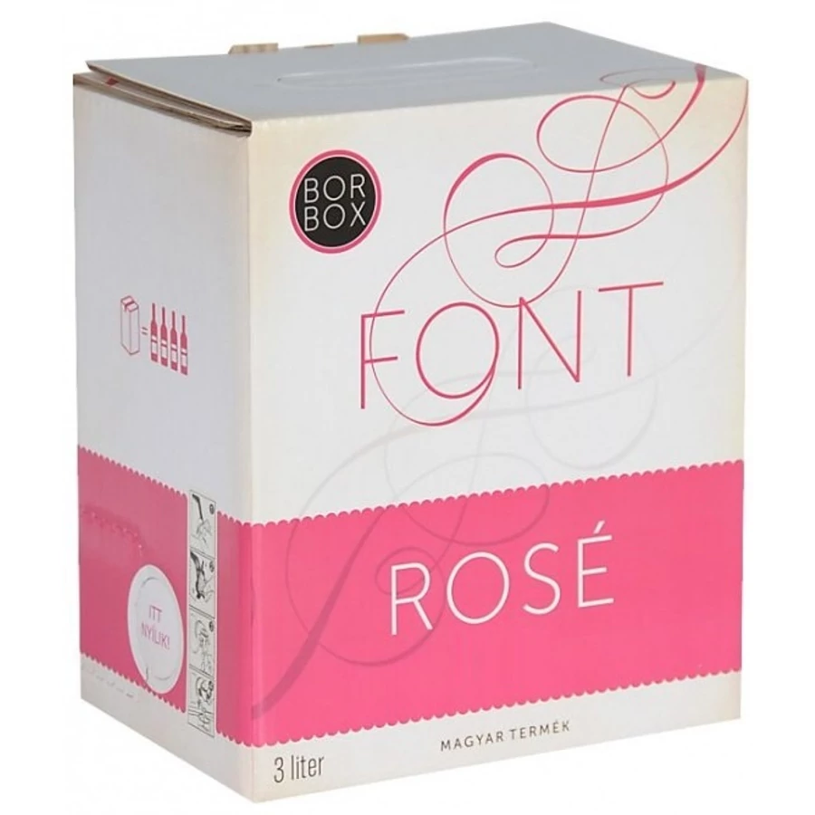 Font Pincészet Kékfrankos Rosé 2024 (3L Bag-in-Box) (utolsó 9db)