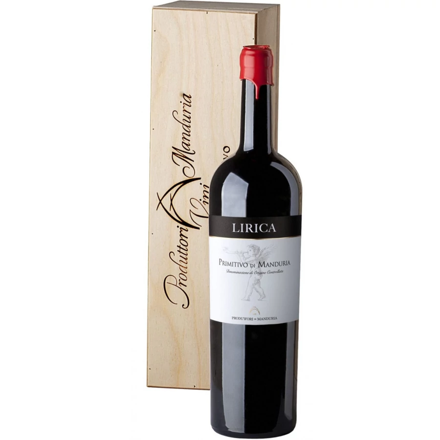 Consorzio Manduria Lirica Primitivo di Manduria 2021 Jeroboam Díszdobozban (3l)