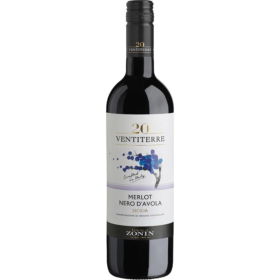 Zonin Ventiterre Nero d'Avola - Merlot 2023  (V)