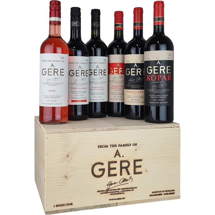 Gere Attila válogatás fadobozban (4,5l)