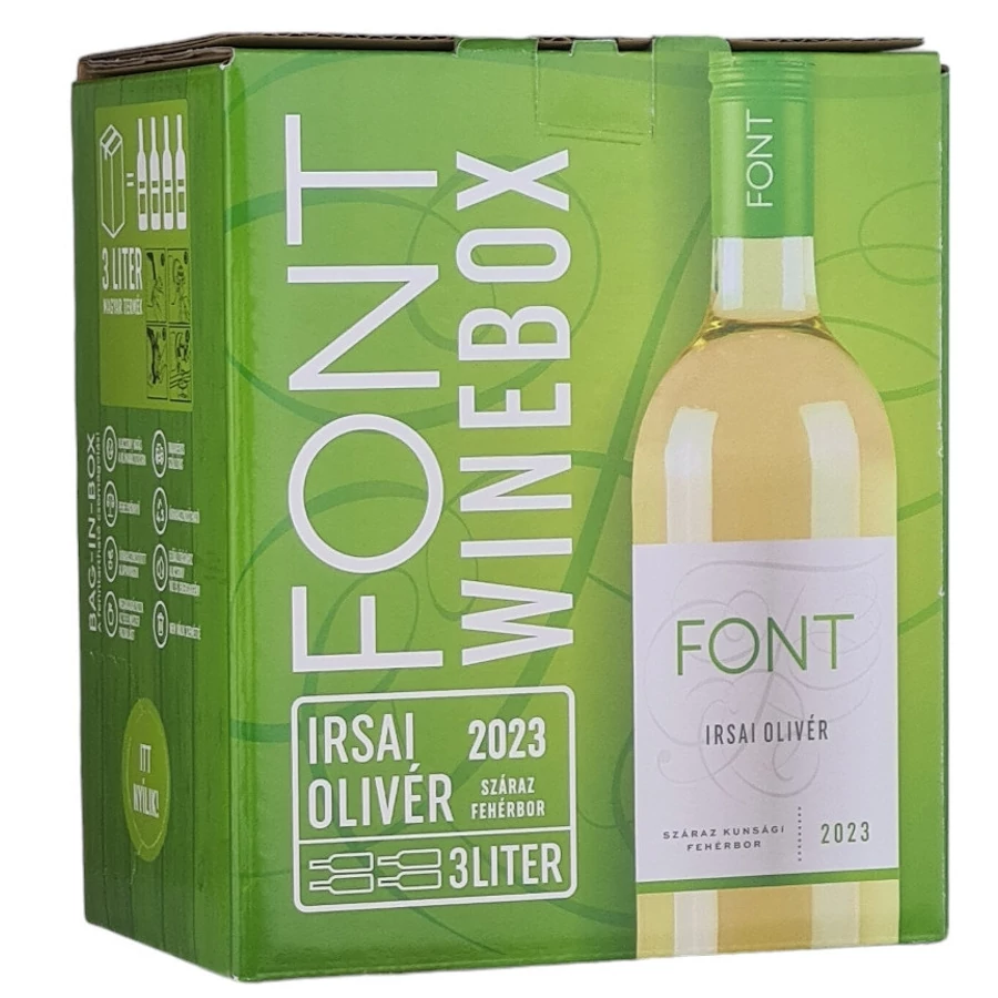 Font Pincészet Irsai Olivér 2025 (3L Bag-in-Box)