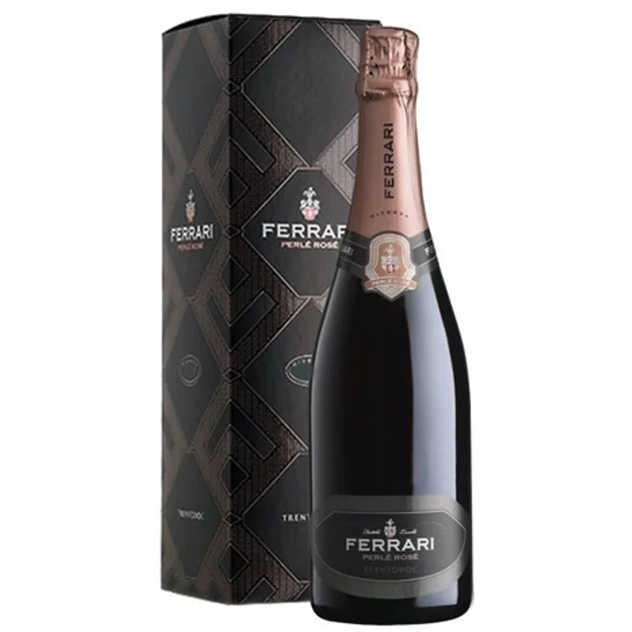 Ferrari Perlé Rosé Riserva 2018 díszdobozban