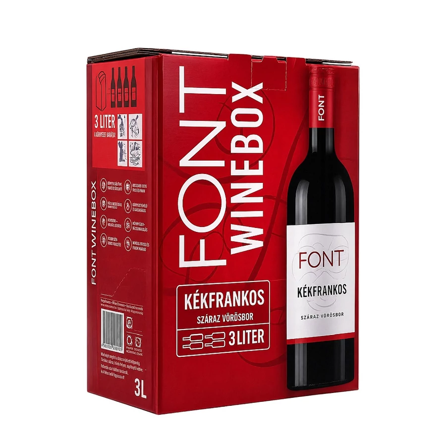 Font Pincészet Kékfrankos 2025 (3L Bag-in-Box)