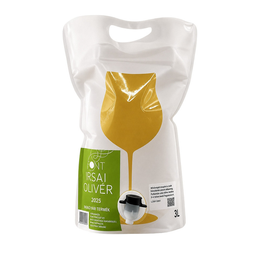 Font Pincészet Irsai Olivér 2025 (3L borzsák) Font Pincészet Irsai Olivér 2025 (3L borzsák)