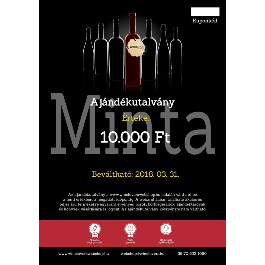 Winelovers Webshop 10.000 Ft gift voucher
